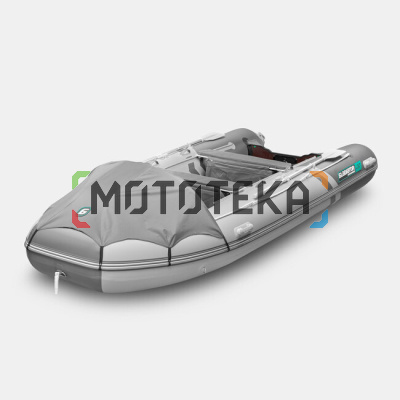 Лодка ПВХ GLADIATOR (Гладиатор) E 450 PRO светло-серый/тёмно-серый