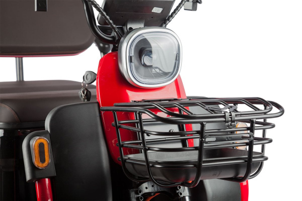 Пассажирский электротрицикл Rutrike (Рутрайк) Gelbert Kappa 48V/60V 650Вт Красный | Мототека