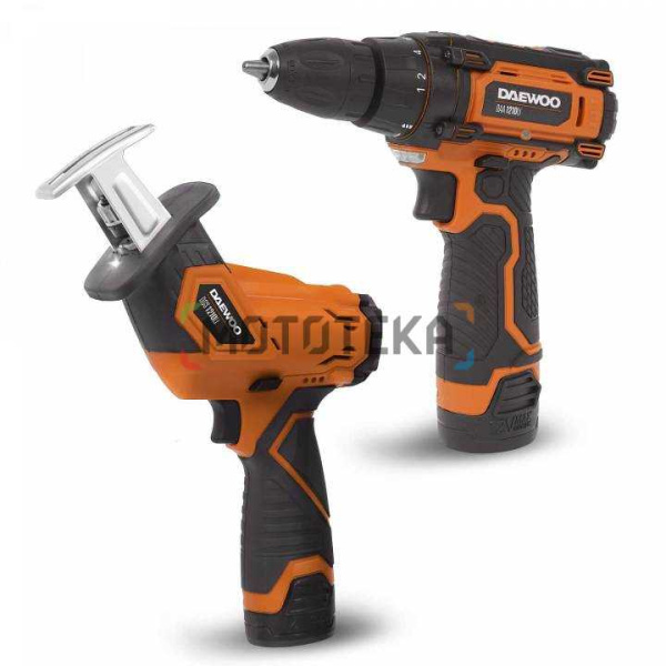 Набор аккумуляторный (шуруповерт + сабельная пила) Daewoo (Дэу) DGA 1220Li SET